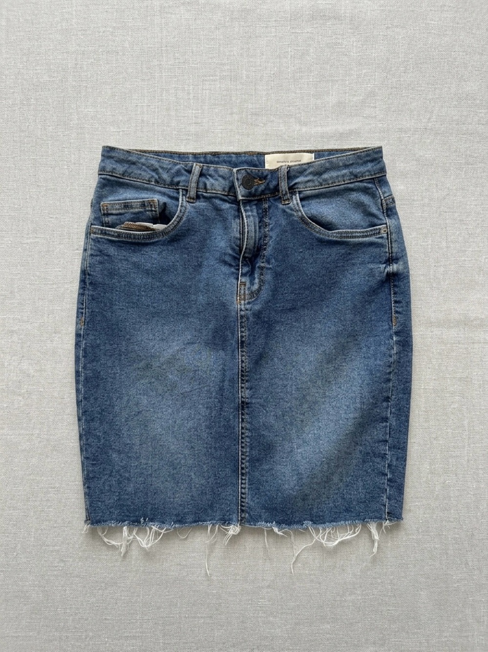 Noisy May Light Blue Denim Skirt